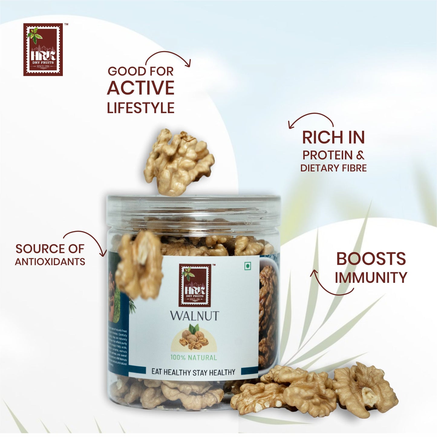 HRK Premium Walnut Kernels – 250g