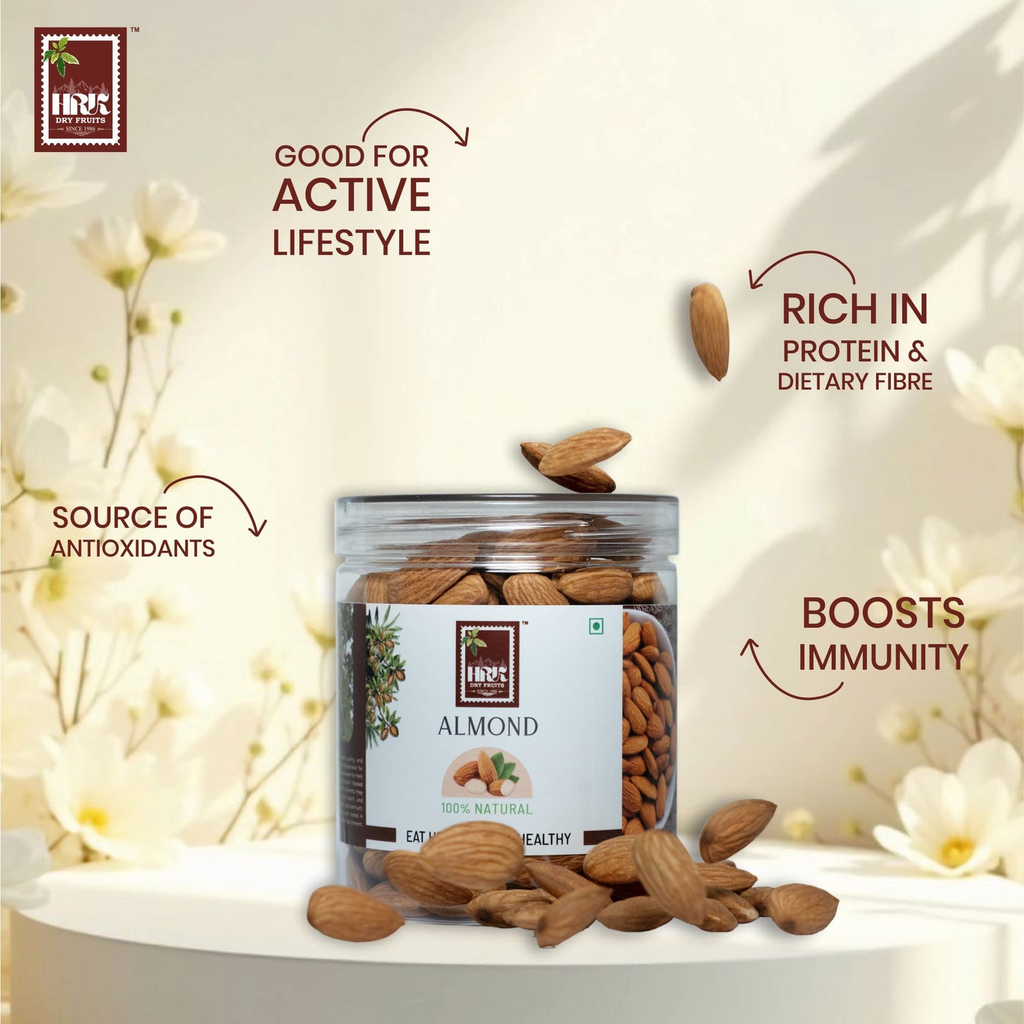 🥇 HRK Signature Californian Almonds – 300g