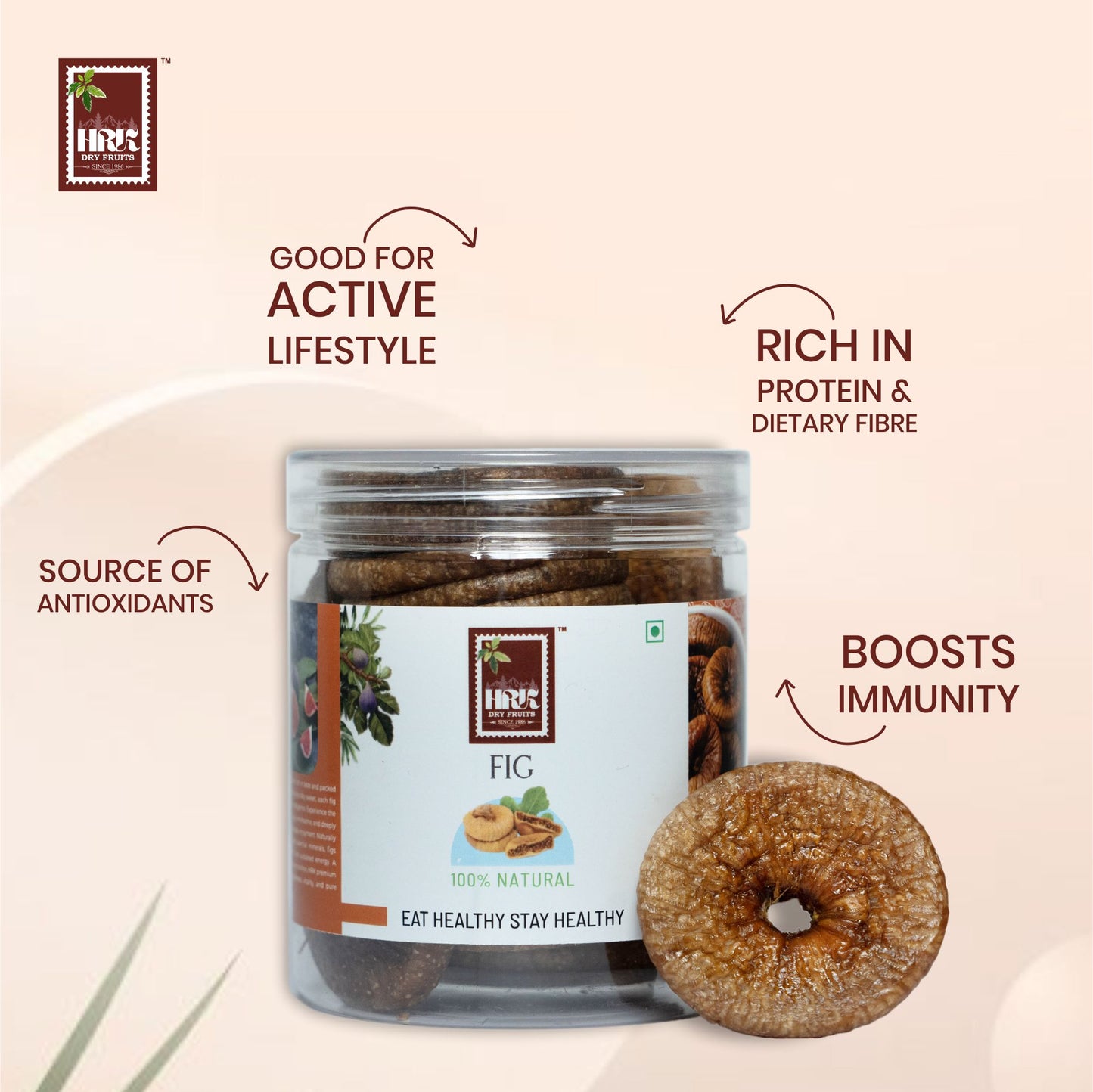HRK Afghani Dried Figs (Anjeer) – 250g