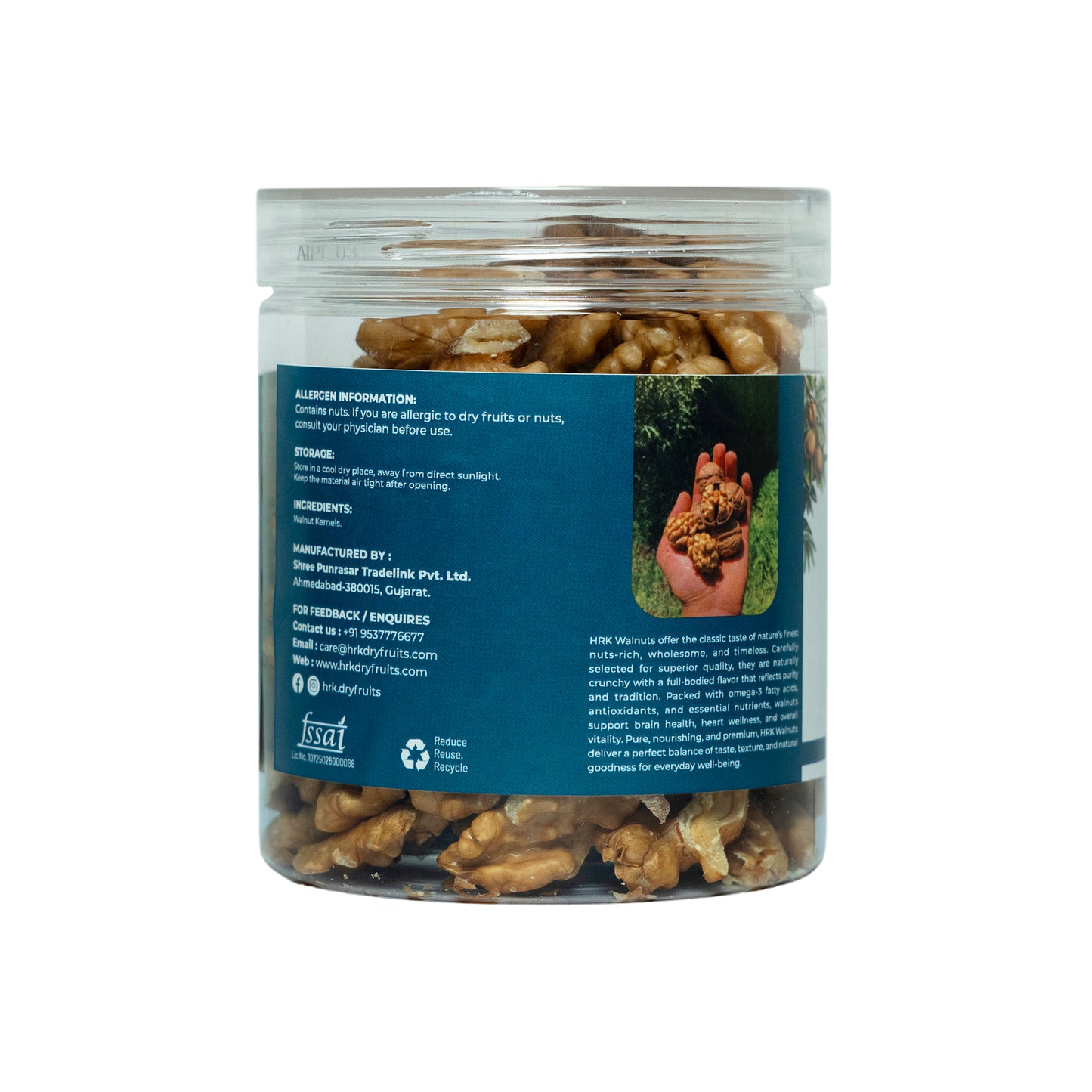 HRK Premium Walnut Kernels – 250g