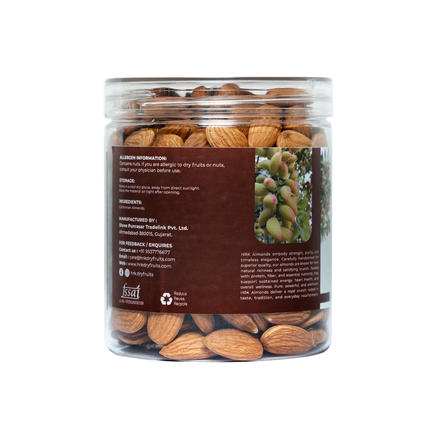 🥇 HRK Signature Californian Almonds – 300g